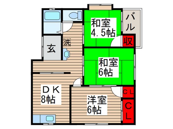 ＫＫハイツの物件間取画像